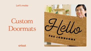 How To Make Custom Doormats with Cricut [upl. by Naujaj821]