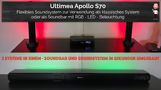 Ultimea Apollo S70  Soundbar  Soundsystem mit virtuellem 50 Sound und LED  RGB  Beleuchtung [upl. by Sissel]