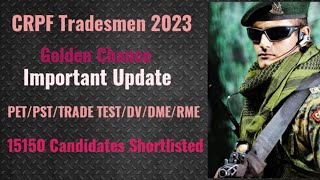 CRPF Technical and Tradesmen 2023 [upl. by Afital]