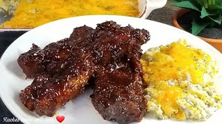 BEST COUNTRY STYLE BBQ PORK RIBS You Will Ever Have  Oven Easy❤ [upl. by Lilak]