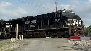 NS 3644 leads 288 in Wytheville VA ft railfannoah5762 [upl. by Rickey]