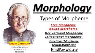 Morphology in Linguitisc in UrduHindi l Types of Morpheme l Free and Bound  Lexical Morphemes [upl. by Nonregla]