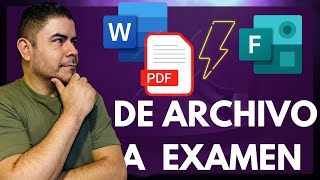 Cómo convertir un documento de Word o PDF a un Formulario de Microsoft Forms Examen o Cuestionario [upl. by Ever]