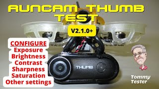 How to configure Runcam THUMB camera settings  FPV  Gyroflow  V210 [upl. by Peggi626]