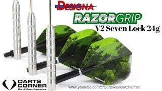 Designa Razor Grip V2 Seven Lock 24g Darts Review [upl. by Annam]