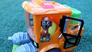 PATRULLA CANINA atrapa a los TRASH PACK juguetes PAW PATROL toys patrulla de cachorros basurillas [upl. by Euqimod]