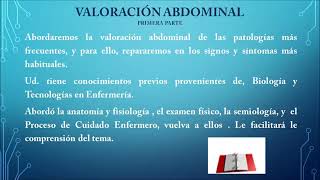 Trayecto 3  Valoración Abdominal 1 [upl. by Eirhtug]