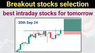 intraday stocks for tomorrow  bank nifty prediction 30 SEP 24 Market Analysis  intraday [upl. by Lig]