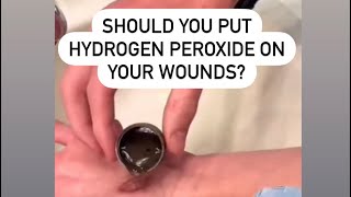 Should you put hydrogen peroxide on your wounds HydrogenPeroxide WoundMedical BacteriaHealth [upl. by Yetnom380]