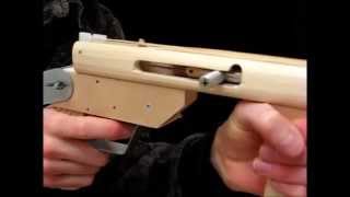 rubber band gun Blowback submachine gun [upl. by Aikyn]