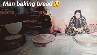 How does a nomadic man assist his visually impaired spouse in baking bread [upl. by Chyou]