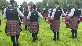 Uddingston Pipe Band March to the line UK Championship’s 2022 [upl. by Eittol]