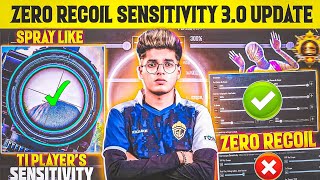 T1 PLAYERS⁉️30 UPDATE ZERO RECOIL MASTER SENSITIVITY🔥BGMI 30 JONATHAN SENSITIVITY GYRO amp NON GYRO [upl. by Druce]