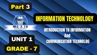 IT GRADE 7 UNIT 1 PART 3 14 What is computer [upl. by Norabel824]