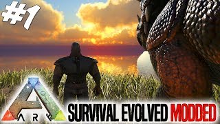 ARK Survival Evolved Dansk Ep 1  EN HELT NY VERDEN Modded Ark Extinction Core  Olympus Map [upl. by Ihcur]