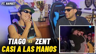 TIAGO PZK vs ZENT 👊 CASI TERMINA EN 👊 ft Ramset [upl. by Olnee122]