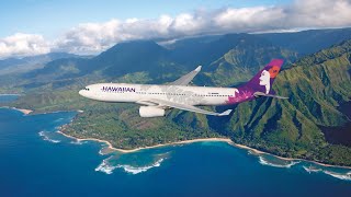 Hawaiian Airlines Flight from Los Angeles to Kona Hawaii ✰ [upl. by Sedlik]