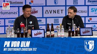 „Ulm ist die laufstärkste Mannschaft der Liga“  PK vor dem Heimspiel gegen den SSV Ulm [upl. by Eppes]