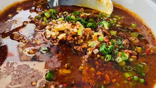 MARBLED BEEF IN FLAMING CHILI OIL Hunan Cuisine [upl. by Weatherby]