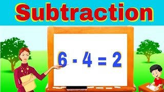 Subtraction of one digit number  using fingers and mind calculation [upl. by Ida]