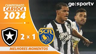 BOTAFOGO 2 X 1 SAMPAIO CORRÊA  MELHORES MOMENTOS  SEMIFINAL TAÇA RIO 2024  geglobo [upl. by Alue]