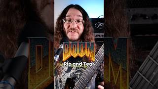 DOOM  Rip and Tear metal guitar guitarlesson [upl. by Brott]