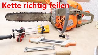 Feilentools  Kette richtig feilen  HBNBMotorsägen [upl. by Yseult]