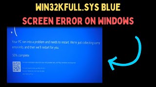 How to Fix win32kfullsys Blue Screen Error on Windows 11 [upl. by Kano]