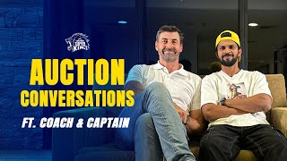 🦁 AUCTION EXCLUSIVE  IPL Auction Memories and Strategy Revealed ft Coach Flem and Captain Rutu [upl. by Merrielle]