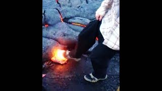 guy accidentally pops this huge lava bubble [upl. by Naginnarb897]