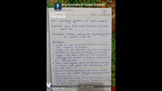 Grinding Synthesis of Copper Sulphide ⚗️ chemistry chemistrylab experiment exam inorganic [upl. by Lyontine]