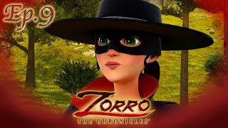 EL ZORRO Y SU DOBLE  Las Crónicas del Zorro Capítulo 9  Dibujos de super héroes [upl. by Kiryt879]