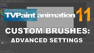 Animated Custom brushes  advanced settings TVPaint Animation 11 tutorial [upl. by Nivrae298]