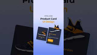 Product Card Ui Design HTML CSS [upl. by Antonin]