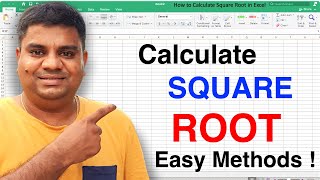 How to Calculate Square Root in Excel [upl. by Oehsen365]