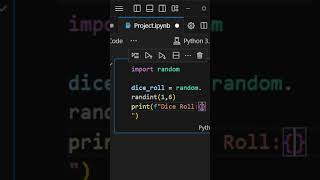 Python Roll Dice in 5 Seconds  Dice Roller in Python [upl. by Teemus]