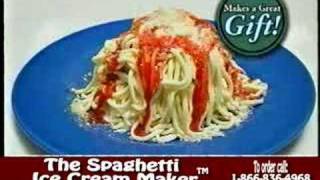 Spaghetti Ice CreamA VERY COOL ICE CREAM COMMERCIAL [upl. by Settera7]