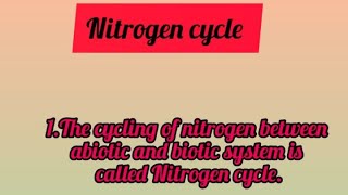 Nitrogen cycle shortsfeed youtubeshorts shorts trendingvideo [upl. by Wrdna]