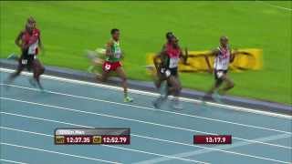 Moscow 2013  5000m Men  Final [upl. by Ycniuqal]