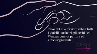 Che gelida manina  La Bohème Luciano Pavarotti  Lyrics [upl. by Auqinot951]