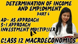 Determination of Income and Employment  Class 12 Economics Part 6 [upl. by Steffi]