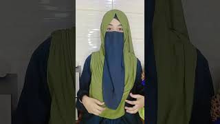 Noj niqab o hijab style with glass hijab hijabstyle shortvideo unfrezzmyaccountviewssubscribe [upl. by Ardnu205]