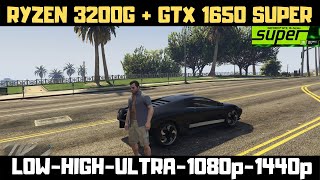 GTA 5 Ryzen 3 3200g GTX 1650 Super [upl. by Onitsirc]