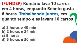 FUNDEP  Questão de PROPORÇÃO  Questão de Concurso 2020 [upl. by Eusassilem]