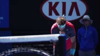 Rafa Nadals routines  2014 Australian Open [upl. by Jehanna]