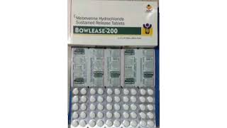 BOWLEASE 200 Tablets Mebeverine Hydrochloride Sustained Release Tablets [upl. by Letsou]