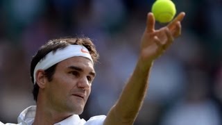 Roger Federer on first round win at Wimbledon 2013 [upl. by Onitsirc]