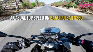 2024 Bajaj N250 Top Speed Run [upl. by Lejeune258]