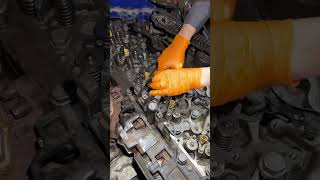 Installing the head on Paccar MX13 diesel engine on Kenworth T680 mechanic truckdriver install [upl. by Eerej]