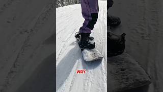 Try these different ways to snowboard with one foot snowboarding [upl. by Peh]